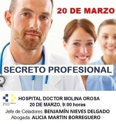 Cartel Conferencia Hospital Lanzarote